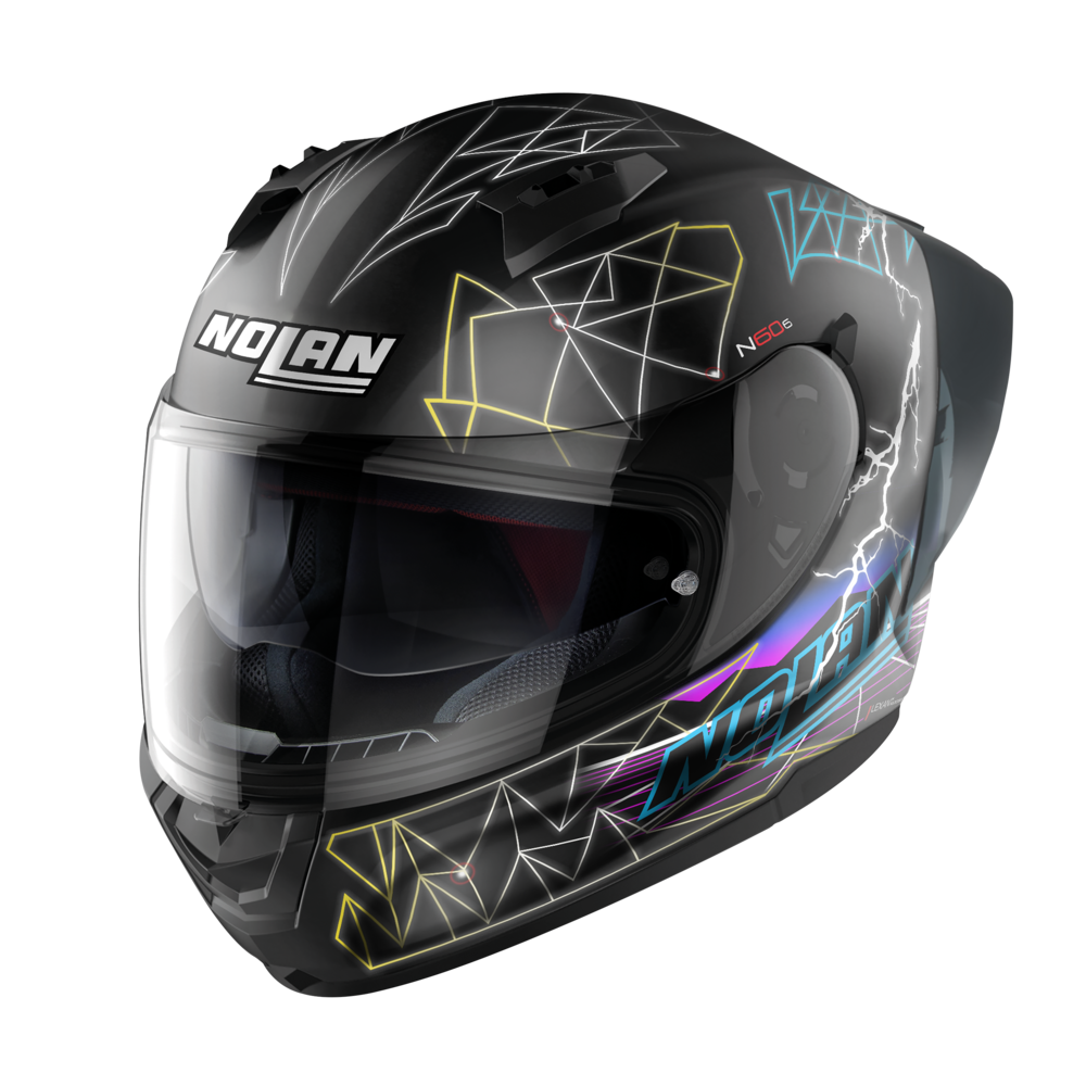 Casco Moto Nolan N60-6 SPORT Ravenous 28 - Nero Opaco Bianco - Offerta